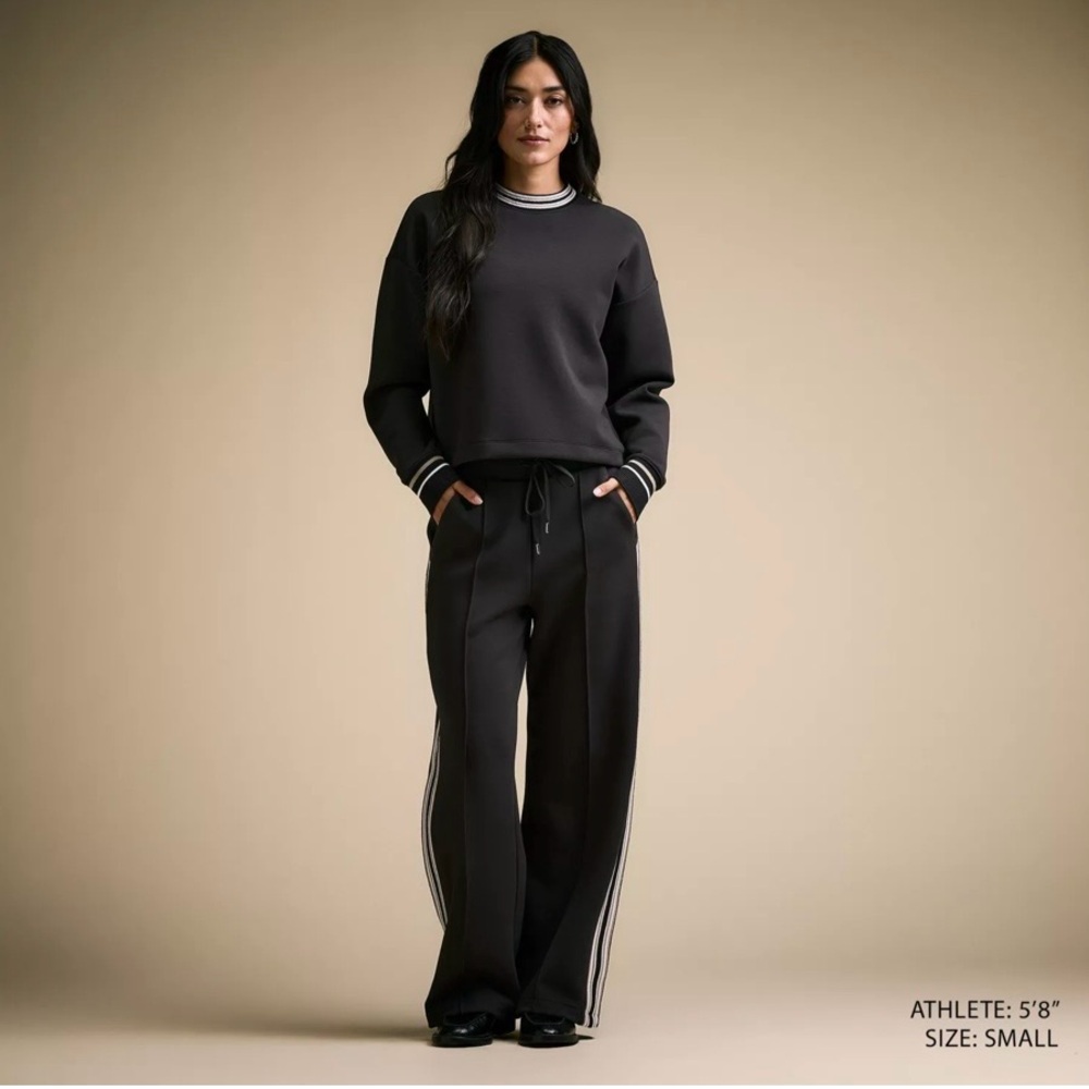 CALIA Women’s Soft Scuba Side Striped Set